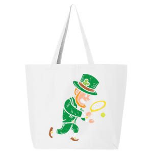 Leprechaun Tennis Funny St Patricks Day Sports Gift 25L Jumbo Tote