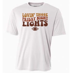 Lovin Those Friday Night Lights Football Cooling Performance Crew T-Shirt