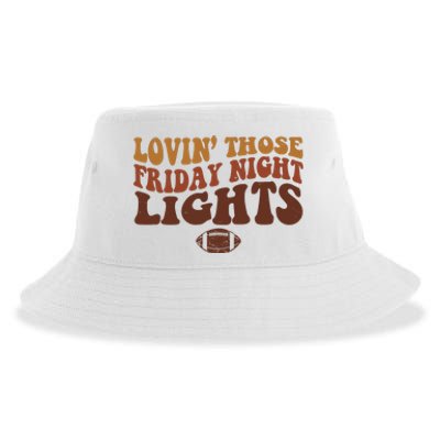 Lovin Those Friday Night Lights Football Sustainable Bucket Hat