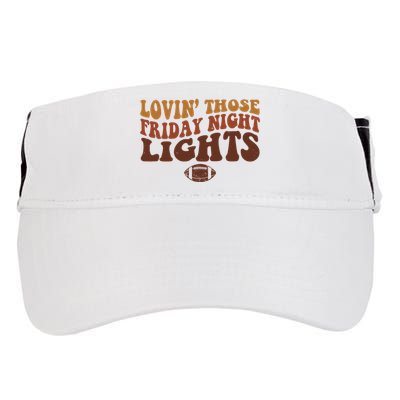 Lovin Those Friday Night Lights Football Adult Drive Performance Visor