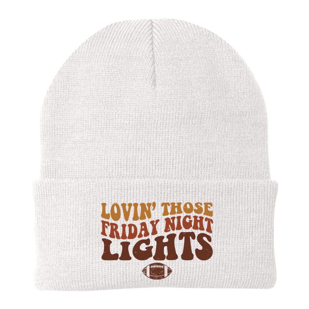 Lovin Those Friday Night Lights Football Beanie