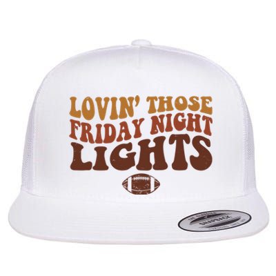 Lovin Those Friday Night Lights Football Flat Bill Trucker Hat