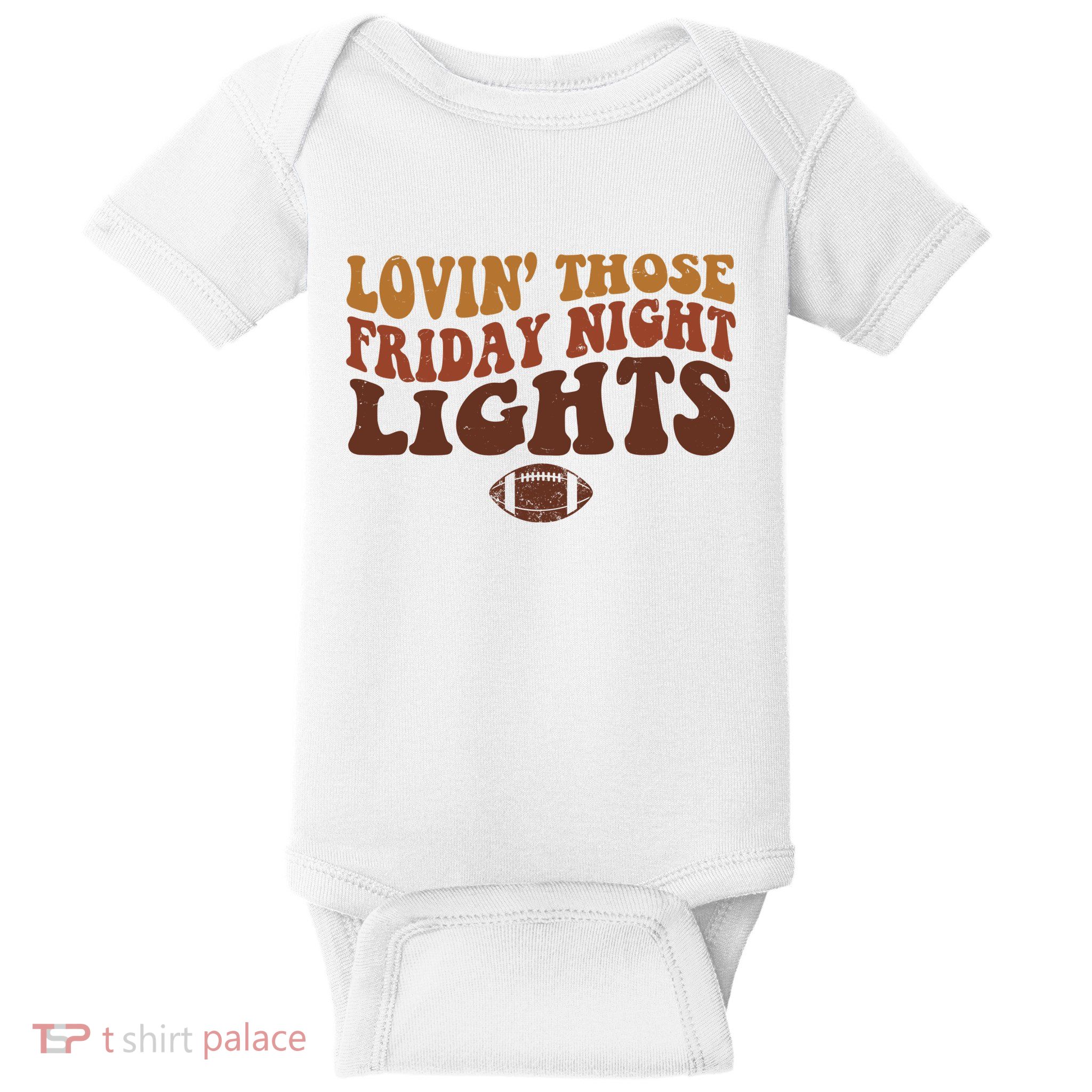 Lovin Those Friday Night Lights Football Baby Bodysuit