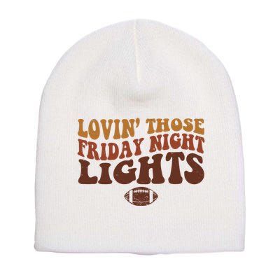 Lovin Those Friday Night Lights Football Short Acrylic Beanie