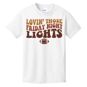 Lovin Those Friday Night Lights Football Kids T-Shirt