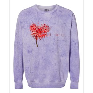 LOVE Tree For VALENTINES DAY Colorblast Crewneck Sweatshirt