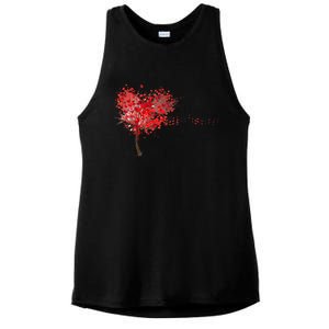 LOVE Tree For VALENTINES DAY Ladies PosiCharge Tri-Blend Wicking Tank