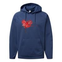 LOVE Tree For VALENTINES DAY Performance Fleece Hoodie