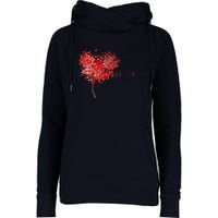 LOVE Tree For VALENTINES DAY Womens Funnel Neck Pullover Hood