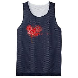 LOVE Tree For VALENTINES DAY Mesh Reversible Basketball Jersey Tank