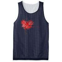 LOVE Tree For VALENTINES DAY Mesh Reversible Basketball Jersey Tank