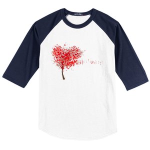 LOVE Tree For VALENTINES DAY Baseball Sleeve Shirt