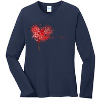 LOVE Tree For VALENTINES DAY Ladies Long Sleeve Shirt