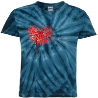 LOVE Tree For VALENTINES DAY Kids Tie-Dye T-Shirt