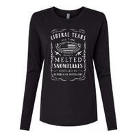 Liberal Tears Funny Republican Conservative 2a Trump Womens Cotton Relaxed Long Sleeve T-Shirt