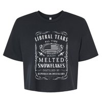 Liberal Tears Funny Republican Conservative 2a Trump Bella+Canvas Jersey Crop Tee