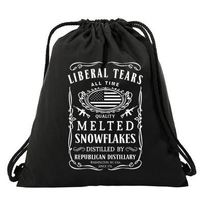 Liberal Tears Funny Republican Conservative 2a Trump Drawstring Bag