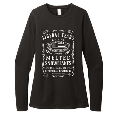 Liberal Tears Funny Republican Conservative 2a Trump Womens CVC Long Sleeve Shirt