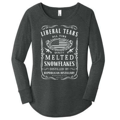 Liberal Tears Funny Republican Conservative 2a Trump Women's Perfect Tri Tunic Long Sleeve Shirt