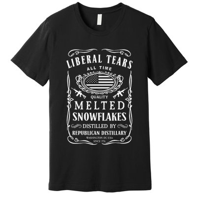 Liberal Tears Funny Republican Conservative 2a Trump Premium T-Shirt