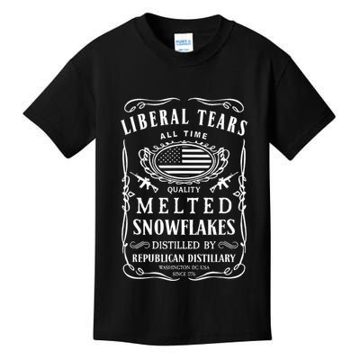 Liberal Tears Funny Republican Conservative 2a Trump Kids T-Shirt