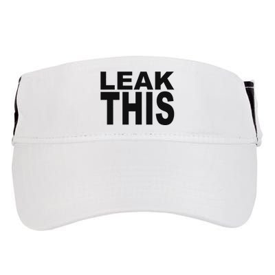 Leak This Funny Adult Drive Performance Visor