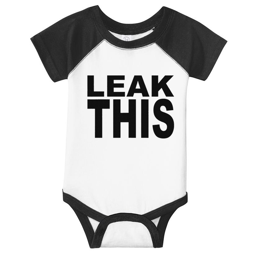 Leak This Funny Infant Baby Jersey Bodysuit