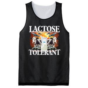 Lactose Tolerant Funny Trending Mesh Reversible Basketball Jersey Tank