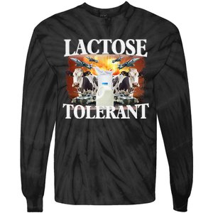 Lactose Tolerant Funny Trending Tie-Dye Long Sleeve Shirt