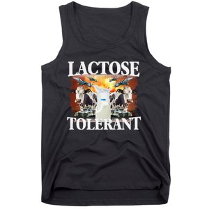 Lactose Tolerant Funny Trending Tank Top