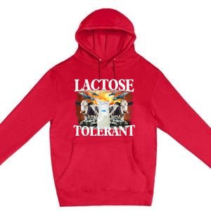 Lactose Tolerant Funny Trending Premium Pullover Hoodie