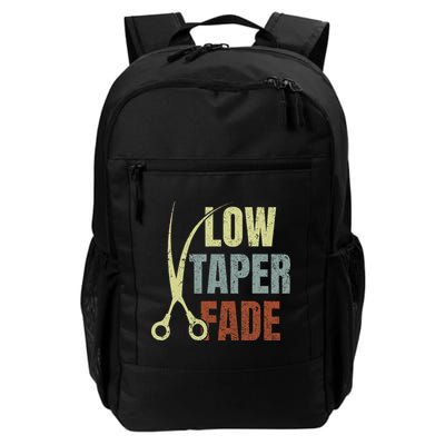 Low Taper Fade Meme Hair Scissors Vintage Backpack