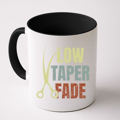 Low Taper Fade Meme Hair Scissors Vintage Mug