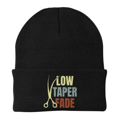 Low Taper Fade Meme Hair Scissors Vintage Beanie