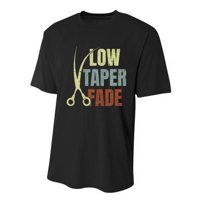 Low Taper Fade Meme Hair Scissors Vintage Youth Performance Sprint T-Shirt