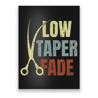 Low Taper Fade Meme Hair Scissors Vintage Poster