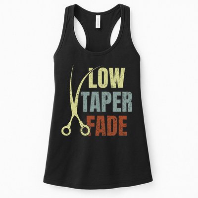 Low Taper Fade Meme Hair Scissors Vintage Womens Tank Top