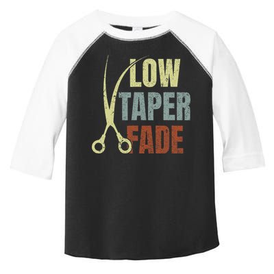 Low Taper Fade Meme Hair Scissors Vintage Toddler Fine Jersey T-Shirt