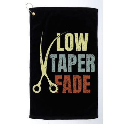 Low Taper Fade Meme Hair Scissors Vintage Golf Towel