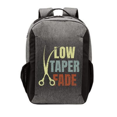 Low Taper Fade Meme Hair Scissors Vintage Vector Backpack