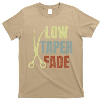 Low Taper Fade Meme Hair Scissors Vintage T-Shirt