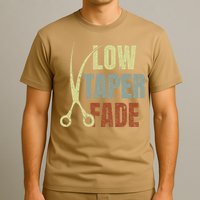 Low Taper Fade Meme Hair Scissors Vintage T-Shirt