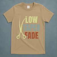 Low Taper Fade Meme Hair Scissors Vintage T-Shirt