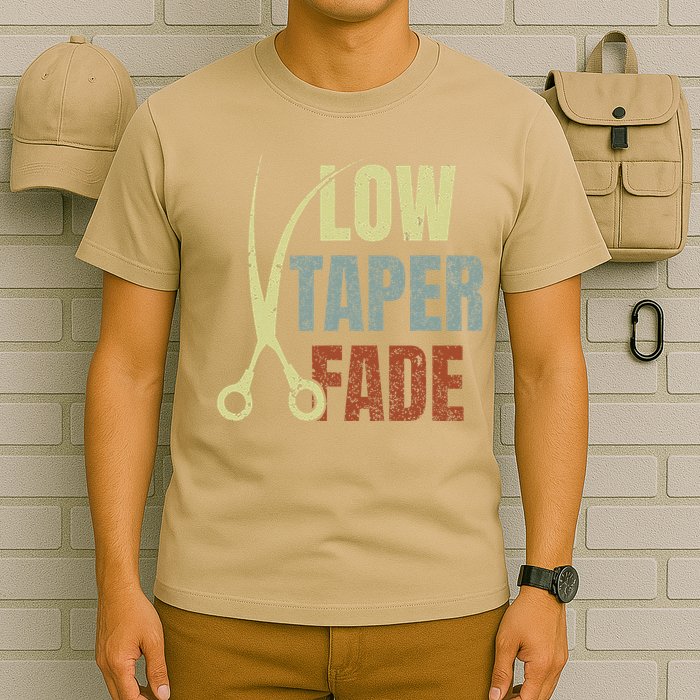Low Taper Fade Meme Hair Scissors Vintage T-Shirt