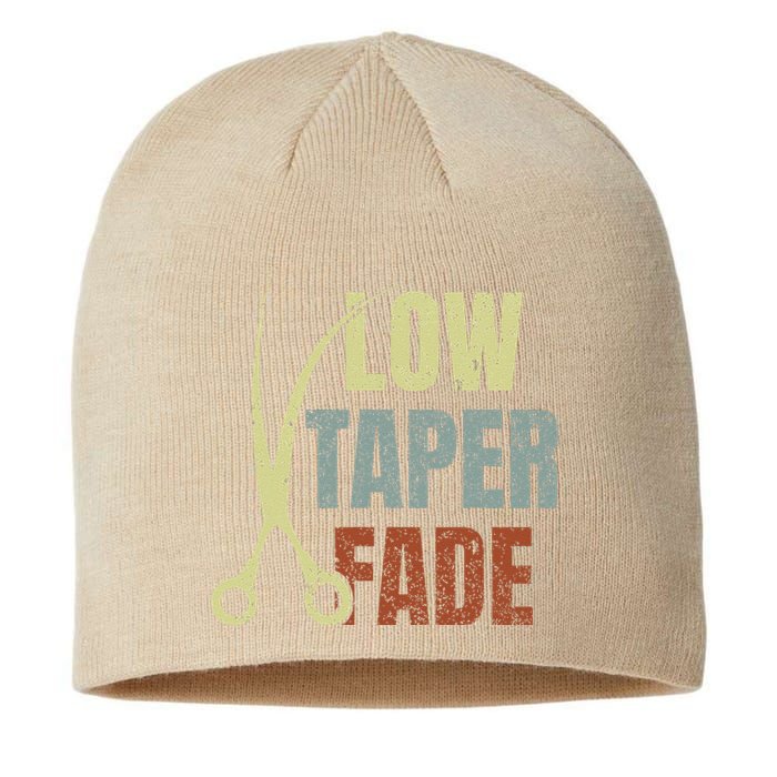 Low Taper Fade Meme Hair Scissors Vintage Sustainable Beanie