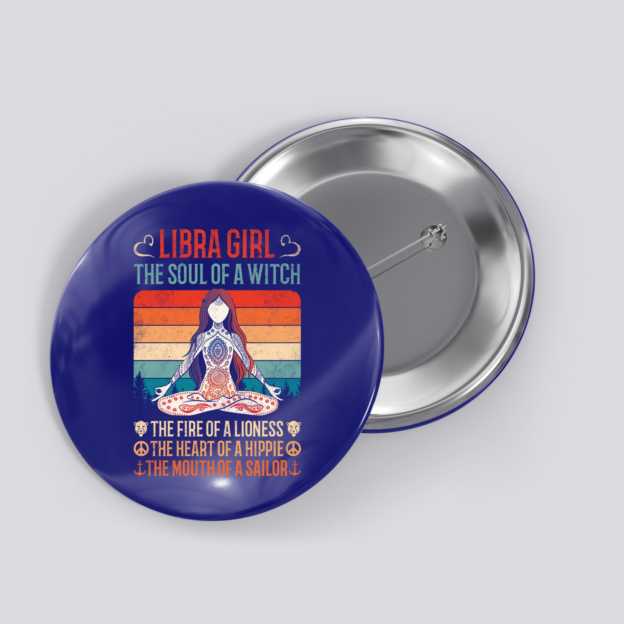 Libra Traits Facts Horoscope Zodiac Astrological Sign Meaningful Gift Button