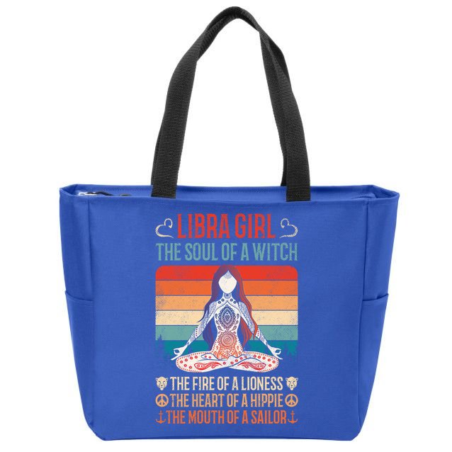Libra Traits Facts Horoscope Zodiac Astrological Sign Meaningful Gift Zip Tote Bag