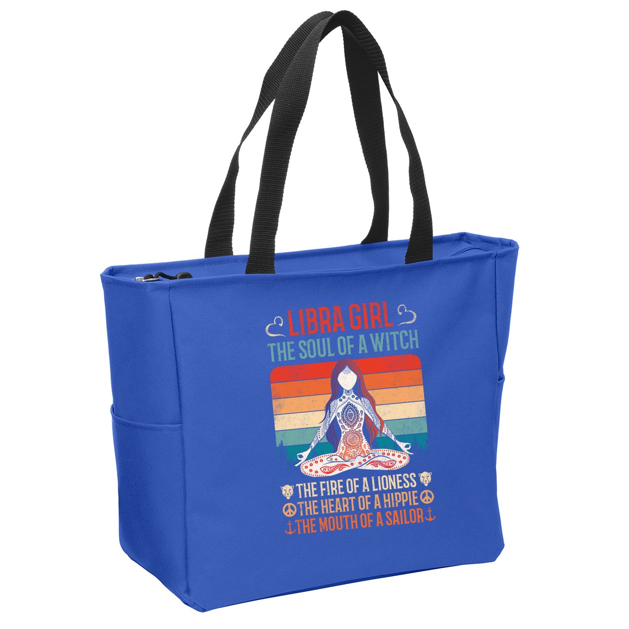 Libra Traits Facts Horoscope Zodiac Astrological Sign Meaningful Gift Zip Tote Bag