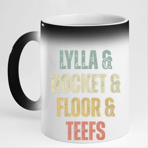 Lylla & Teefs Floor Rocket 11oz Black Color Changing Mug