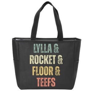 Lylla & Teefs Floor Rocket Zip Tote Bag